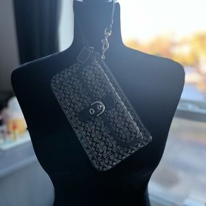 Black Coach wristlet